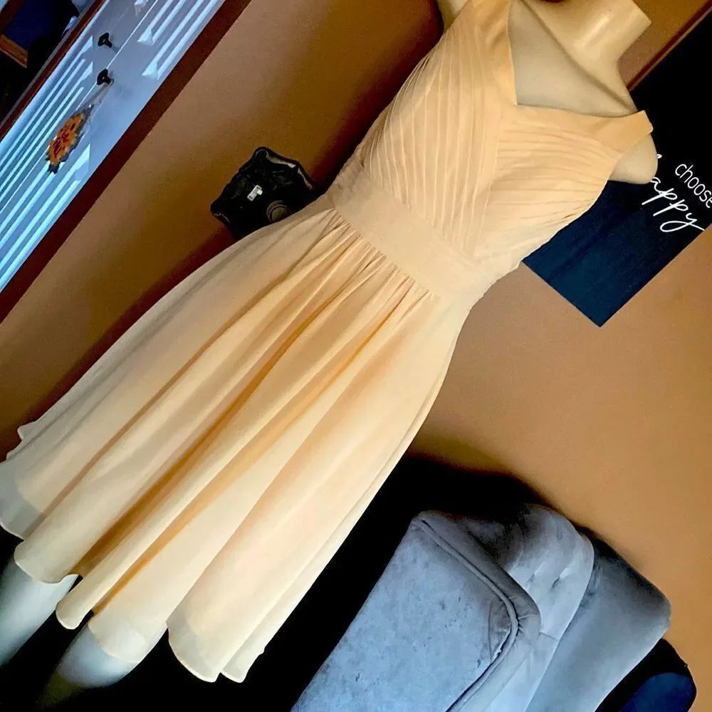 Adair Buttercream Sash Formal Dress size A10